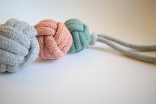 Sustainable Rope Looped Ball Dog Toy