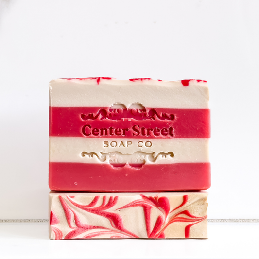 Candy Cane & Alpine Handmade Soap Gift Box