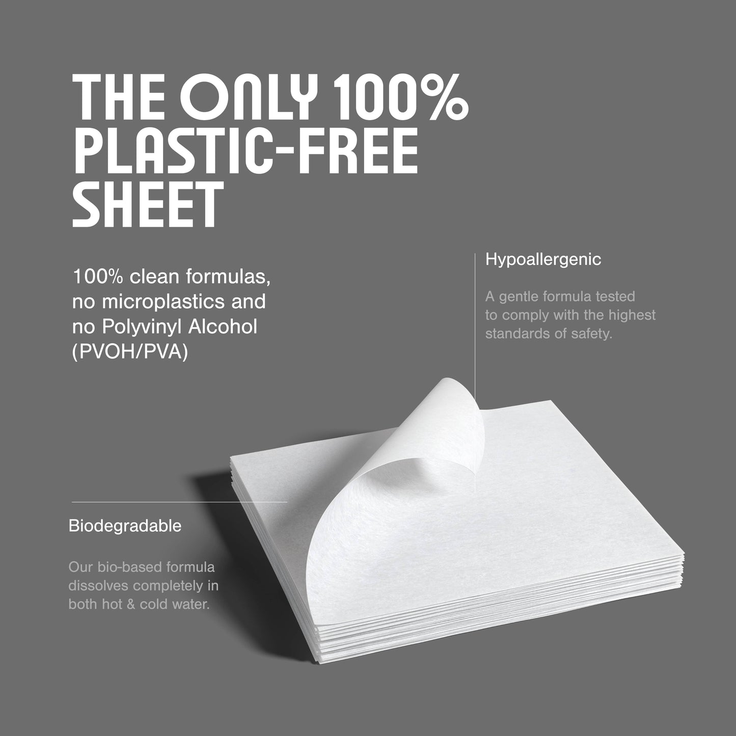 Laundry Detergent Sheets PlasticFree - Clean Scent