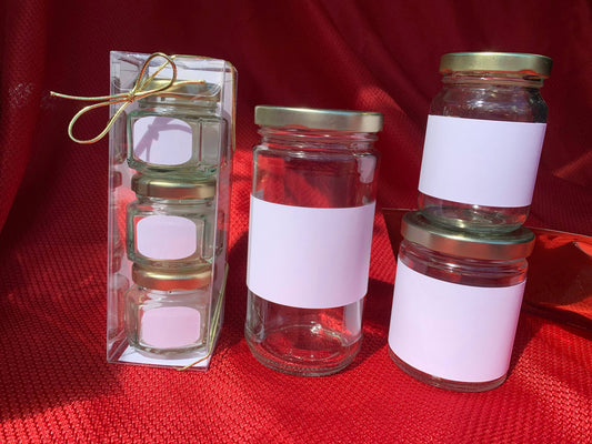 Champagne and Rose Finishing Salt Jar