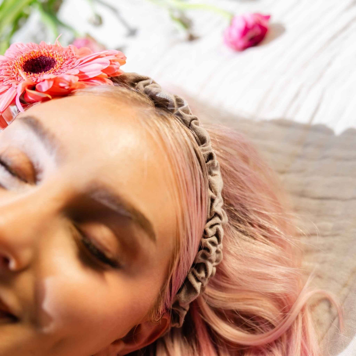 Organic, Plastic-Free Ruched Head Wrap