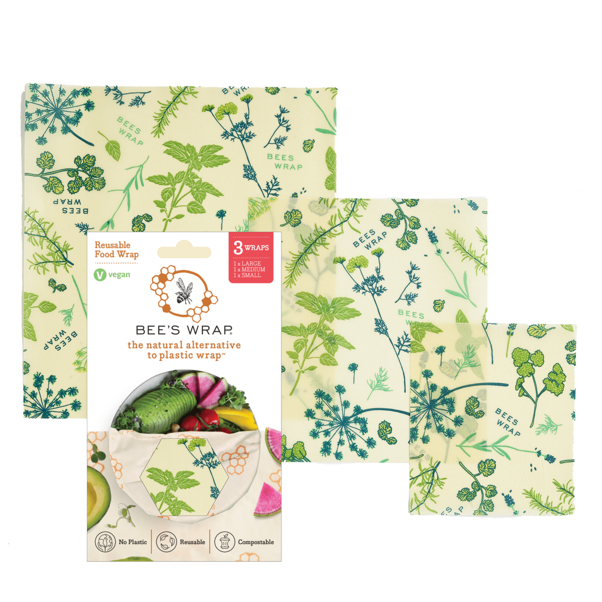 Bee's Wrap, Assorted 3 Pack