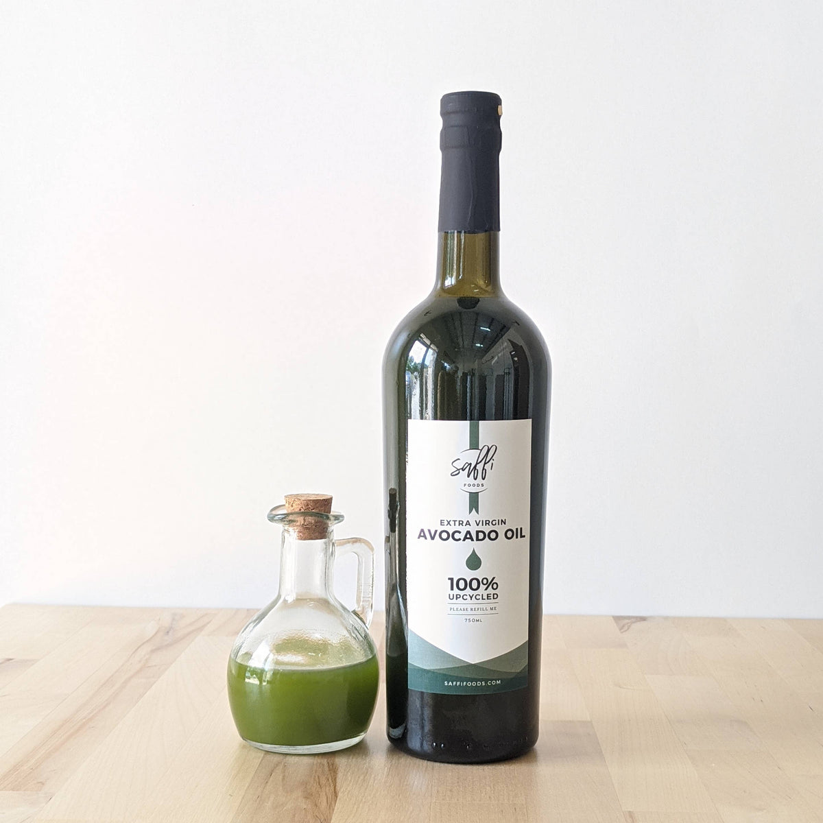 Saffi Saana Extra Virgin Avocado Oil - 750ml wine bottle