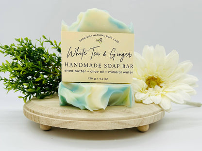 White Tea Ginger Handmade Soap Bar