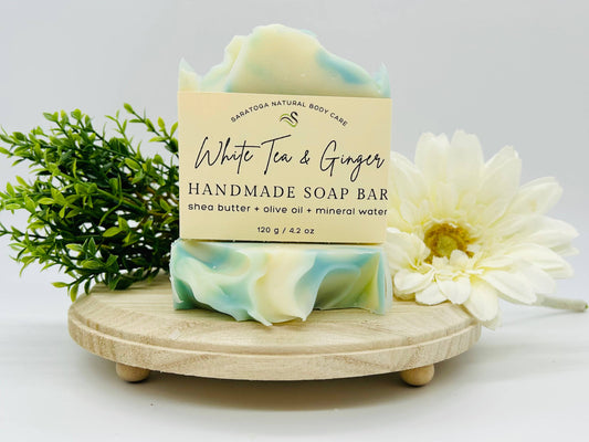 White Tea Ginger Handmade Soap Bar