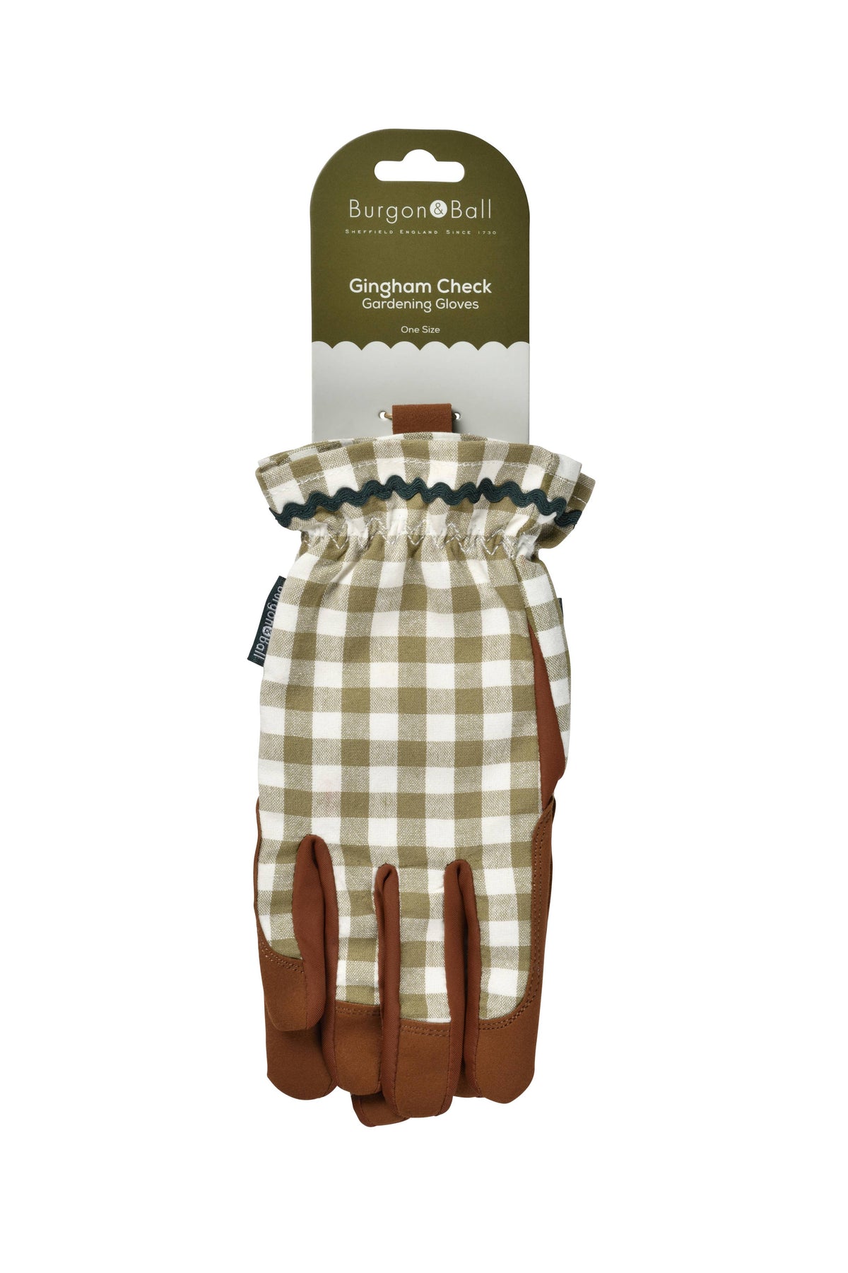 Olive Check Gloves