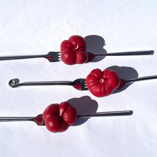 Mini Tomato Candle, Red