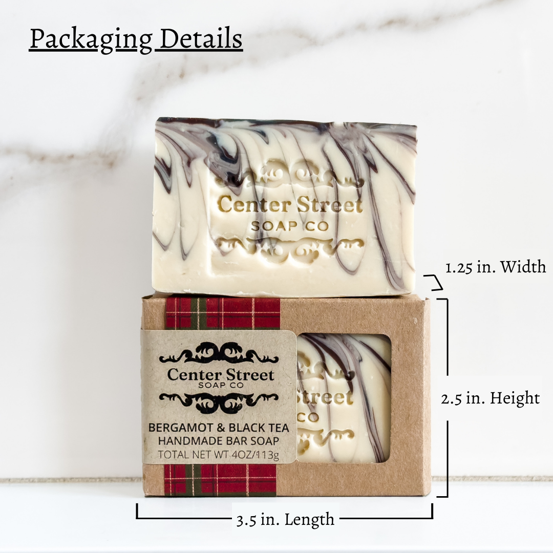 Bergamot and Black Tea Vegan Handmade Soap Bar