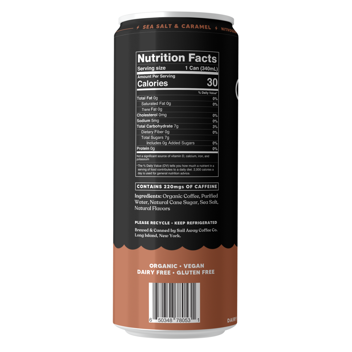Cold Brew Coffee Cans - Sea Salt & Caramel