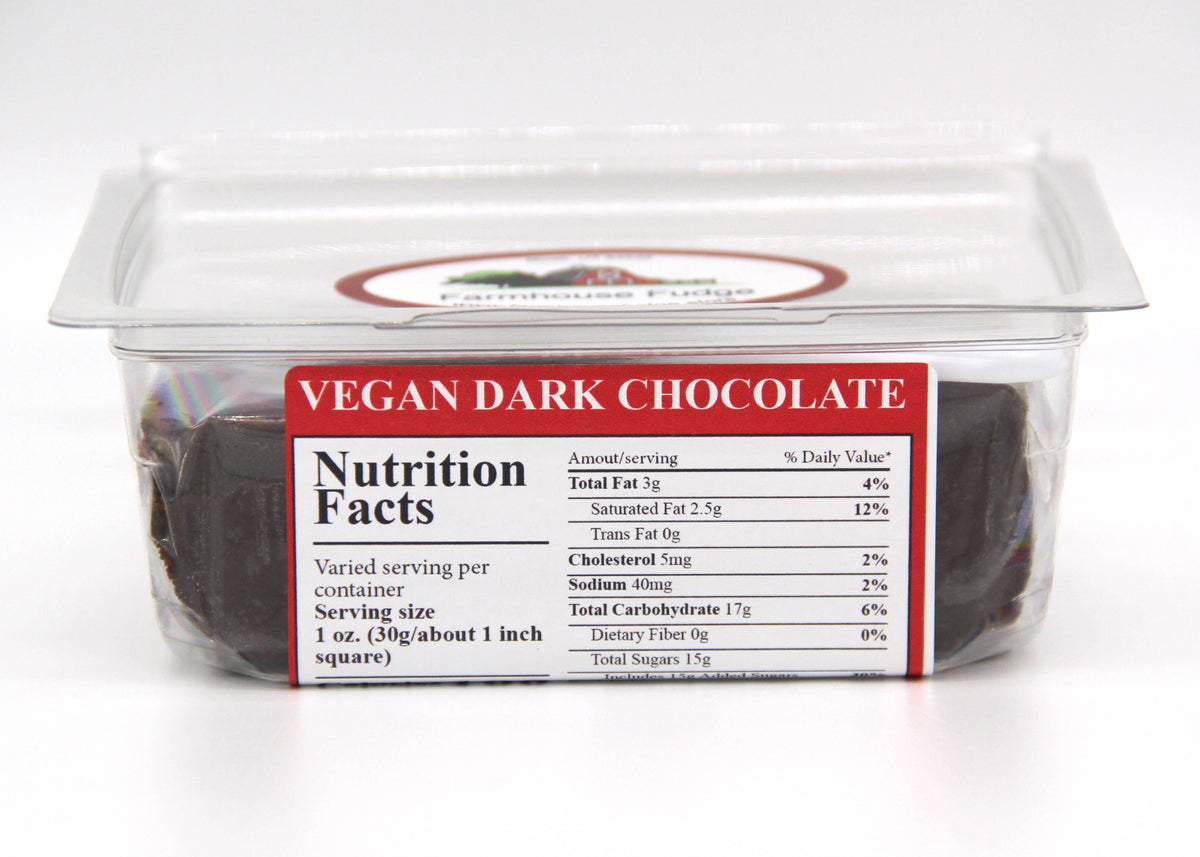 Vegan Dark Chocolate Fudge 8 oz.