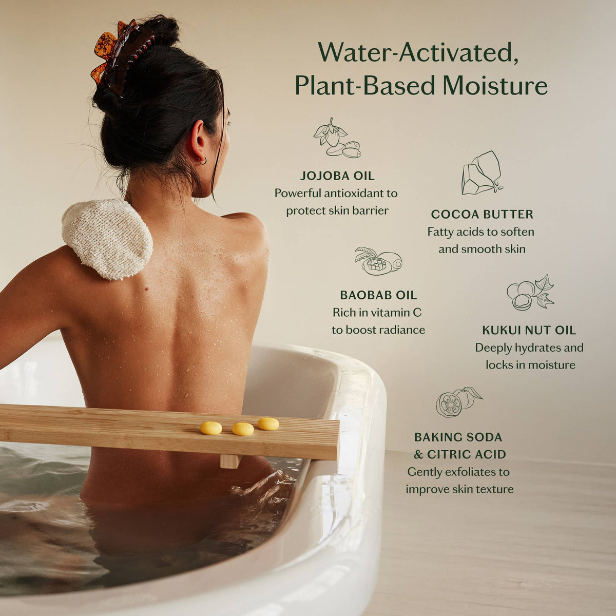 Amber & Vanilla Pebble Deep Moisturizing Bath & Shower Oil