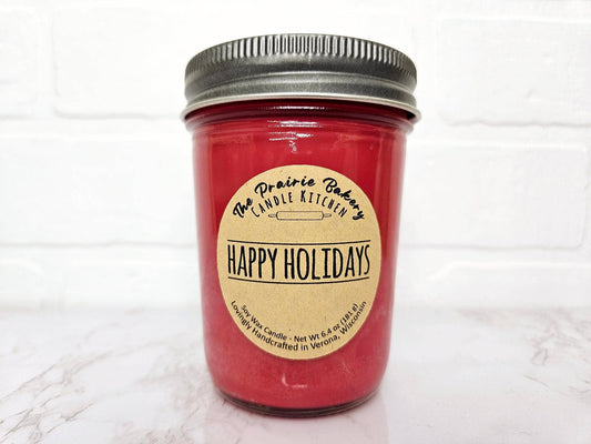 Happy Holidays Soy Wax Candle
