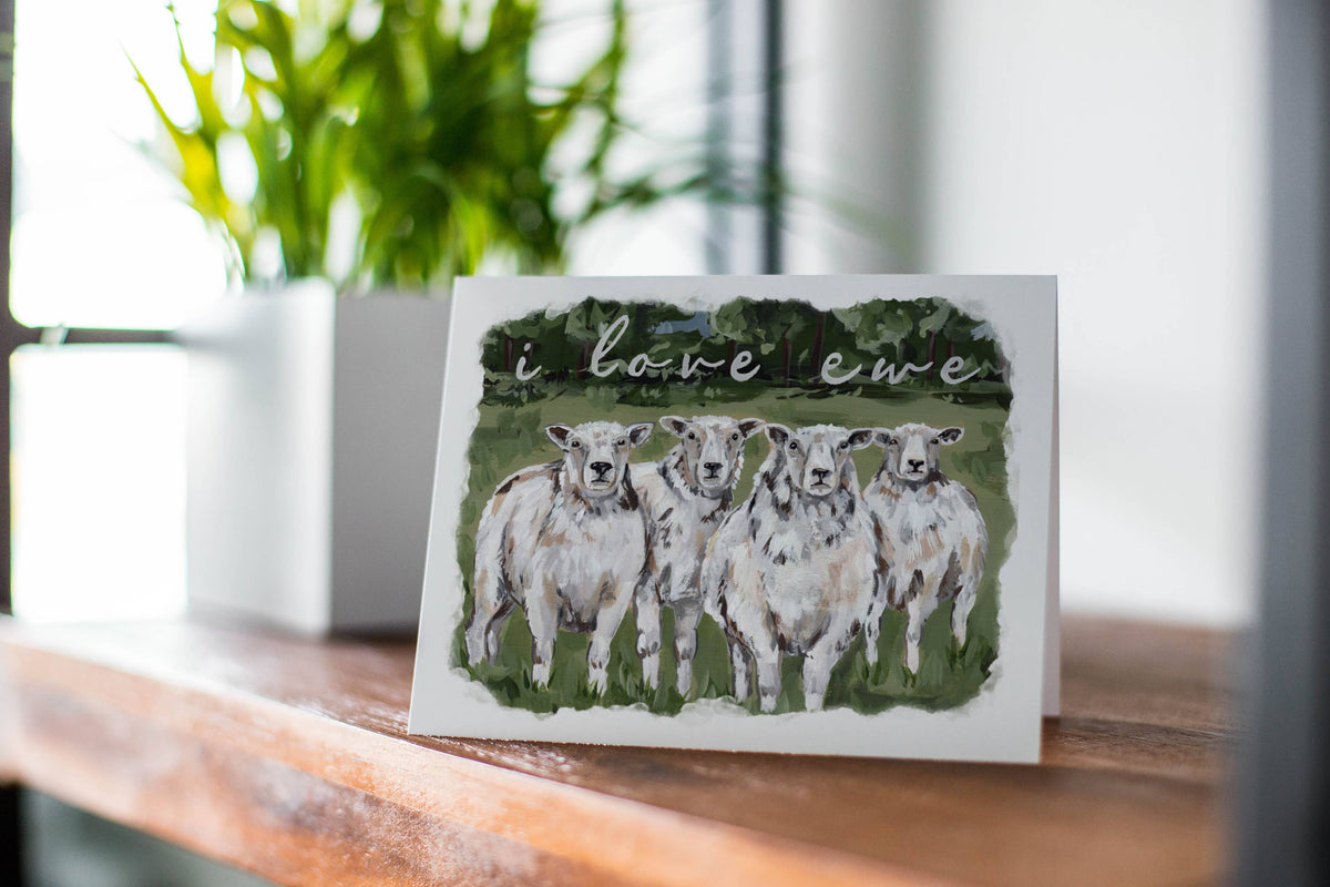 I Love Ewe Card
