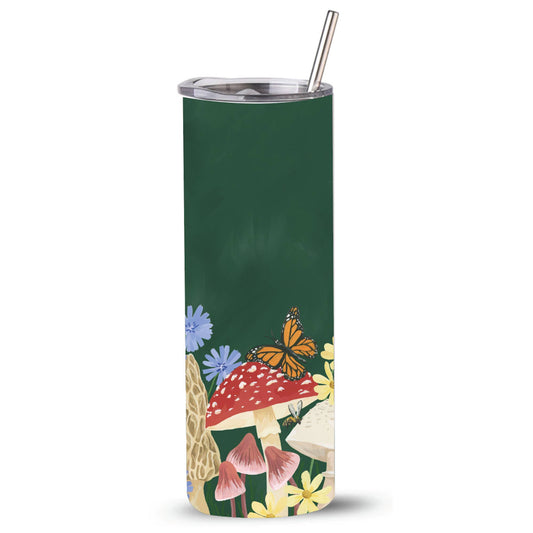 Mushrooms 20oz Stainless Steel Skinny Tumbler