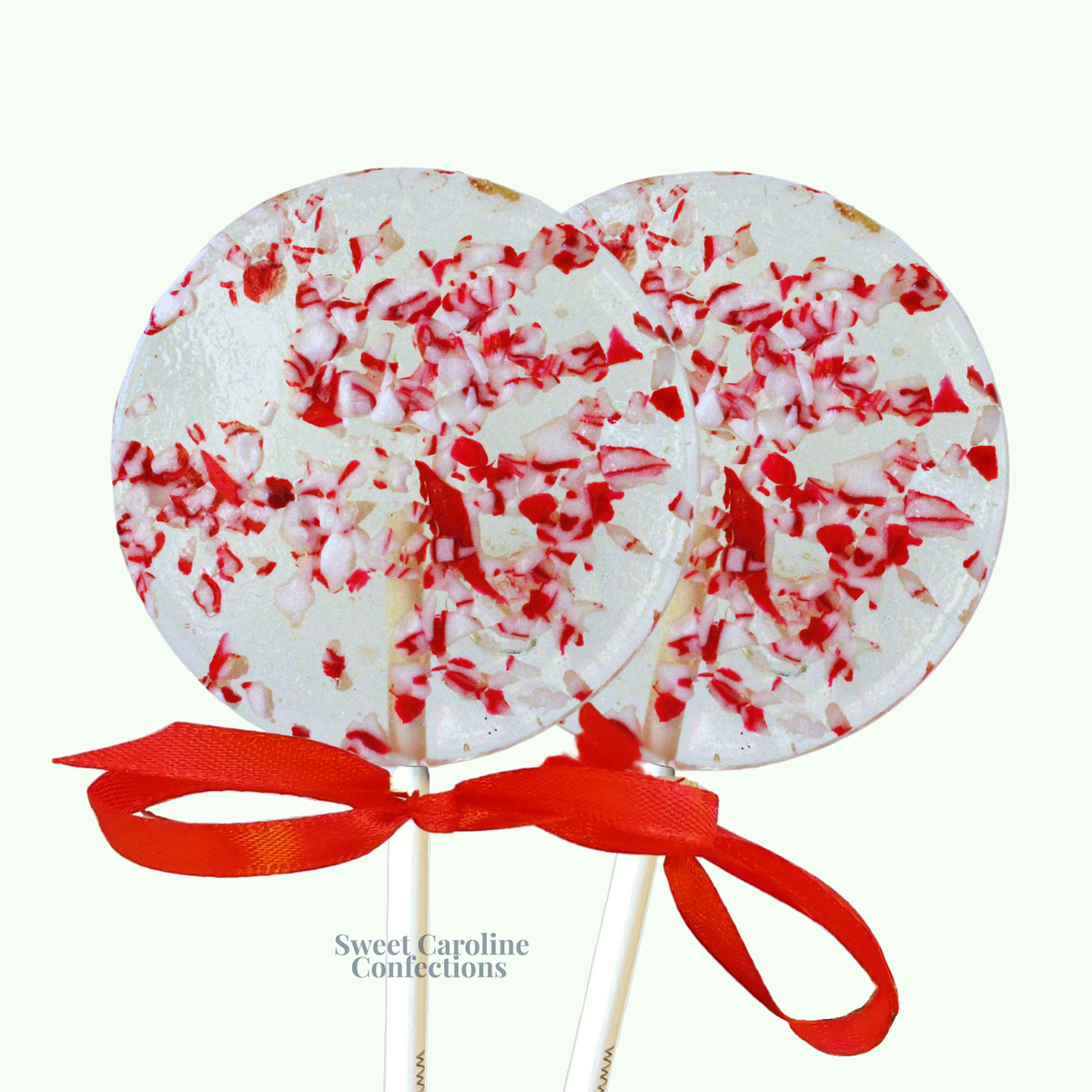 Candy Cane Lollipops