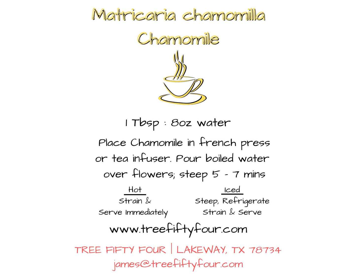 Chamomile Whole Flower Sachet