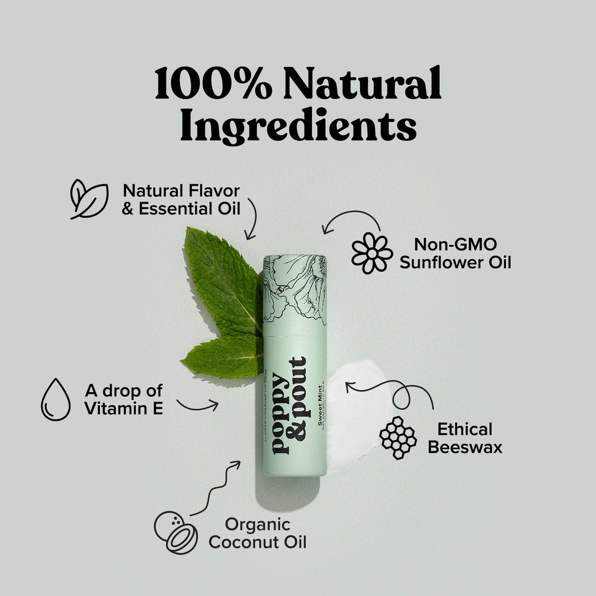 Poppy & Pout Lip Balm (pick a flavor)
