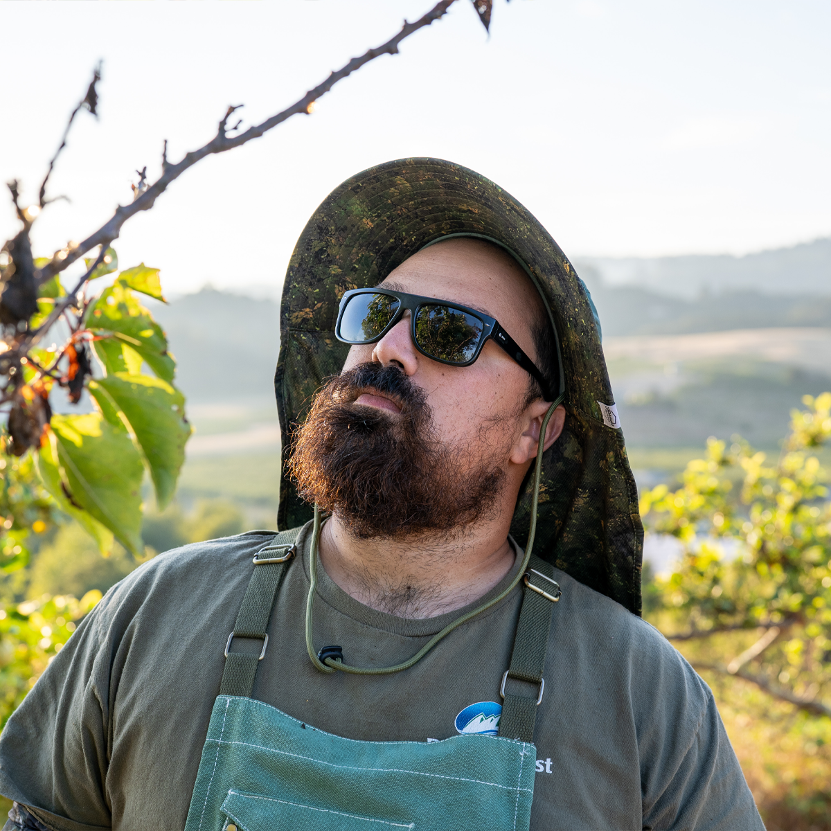Green Brush Camo Sun Hat