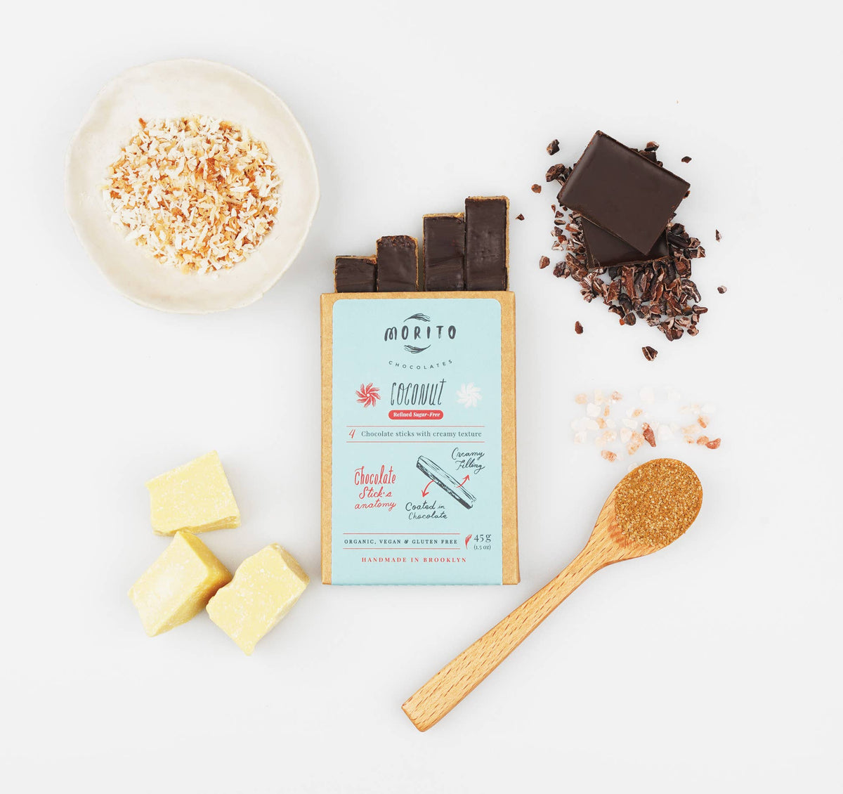 Coconut Vegan Chocolate Sticks