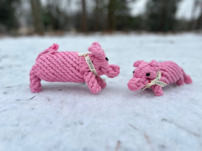 Sustainable Rope Animal Dog Chew Toys