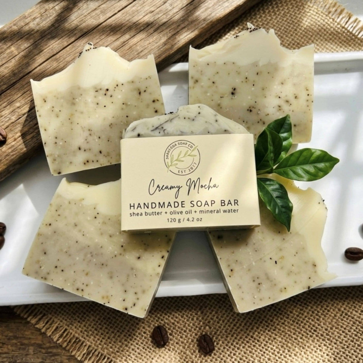 Creamy Mocha Handmade Coffee Soap Bar