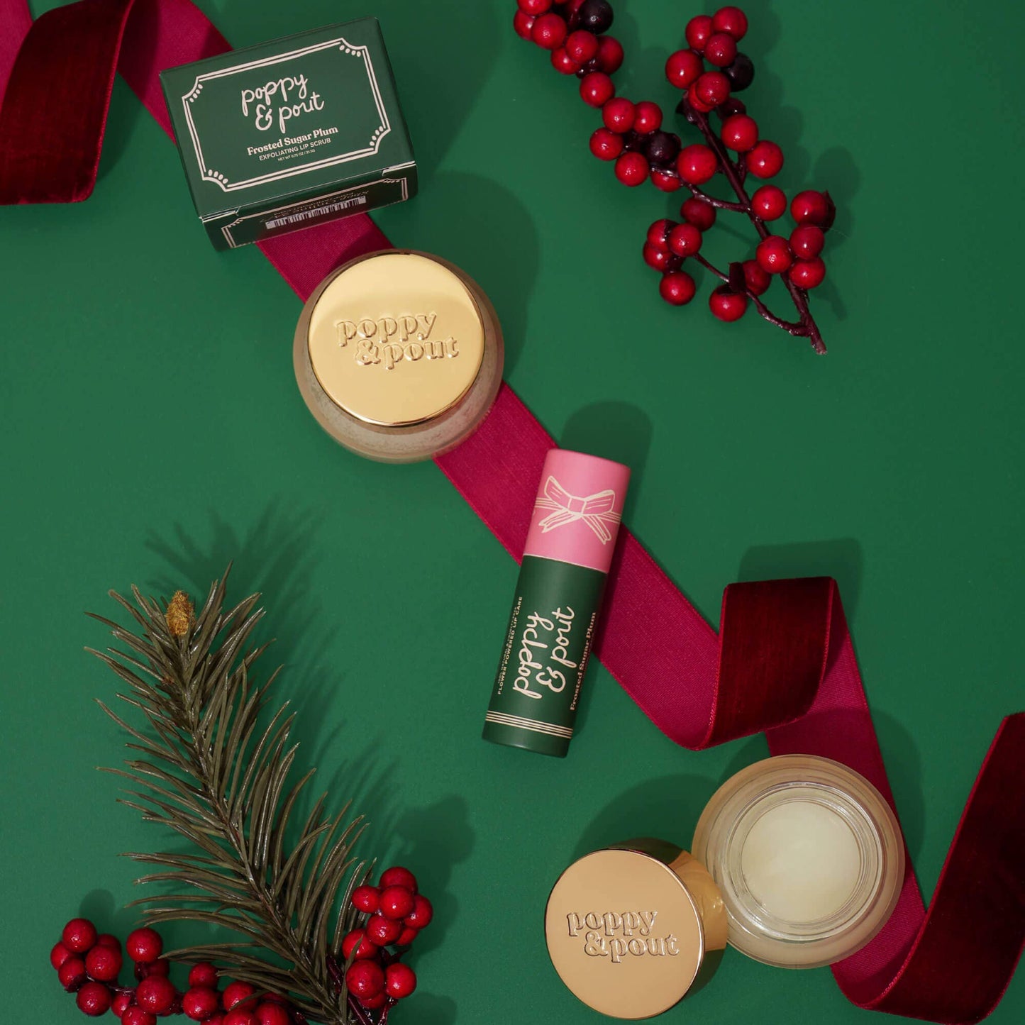 Poppy & Pout Holiday Lip Scrub