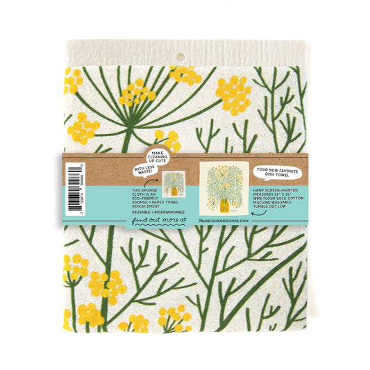 Dill, Tea Towel + Sponge Cloth Set