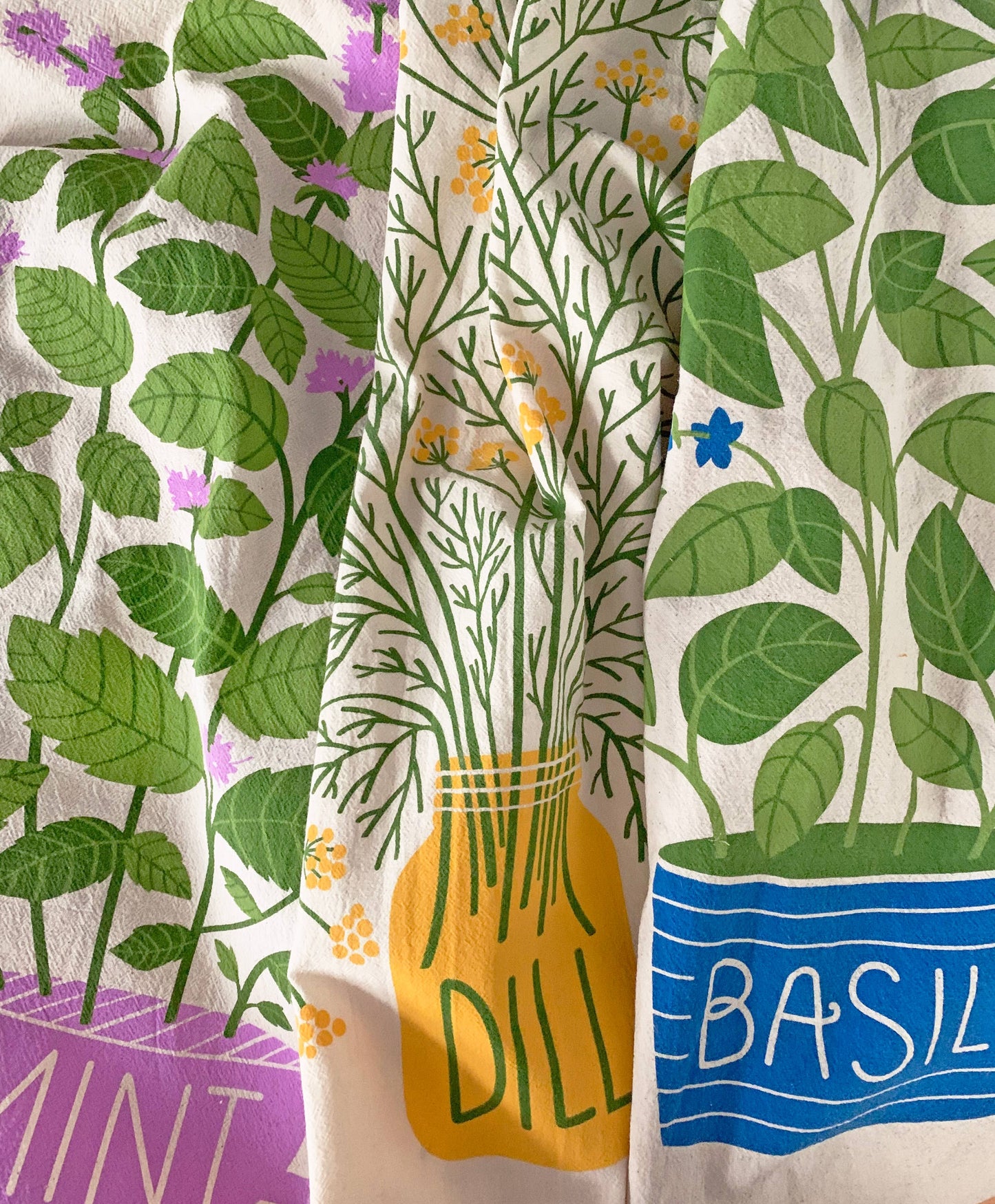 Fresh Herbs Tea Towel Set