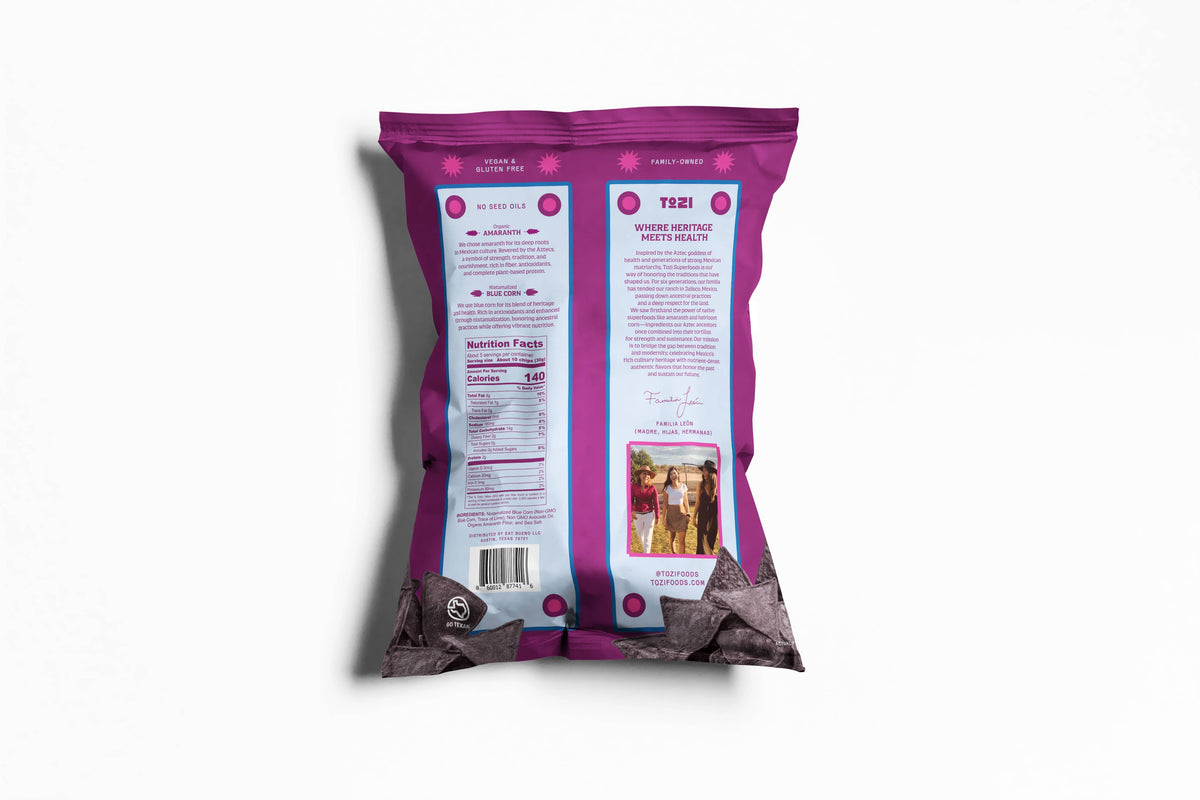 Tozi Blue Corn & Amaranth Totopos