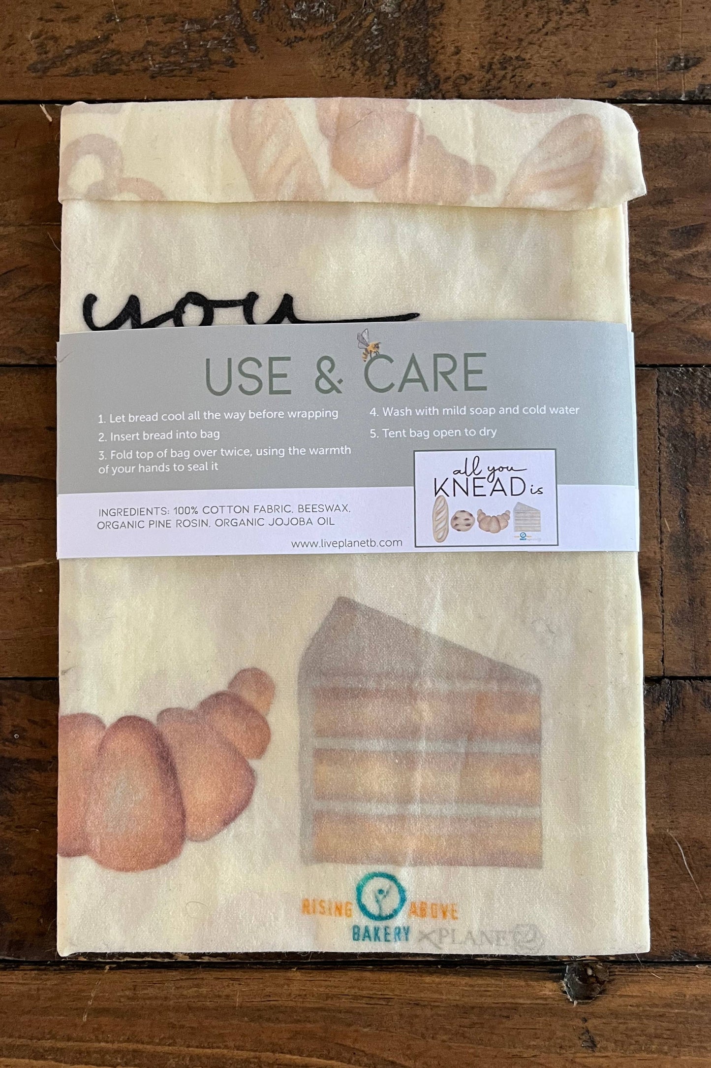 Beeswax Bread Bag - All You Knead is Love