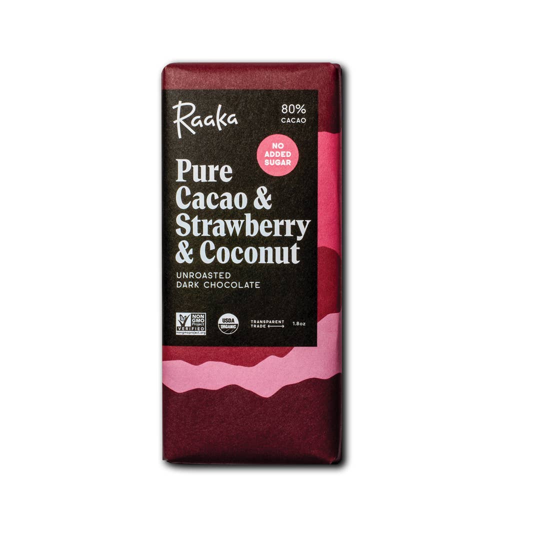 Pure Cacao, Strawberry & Coconut Chocolate
