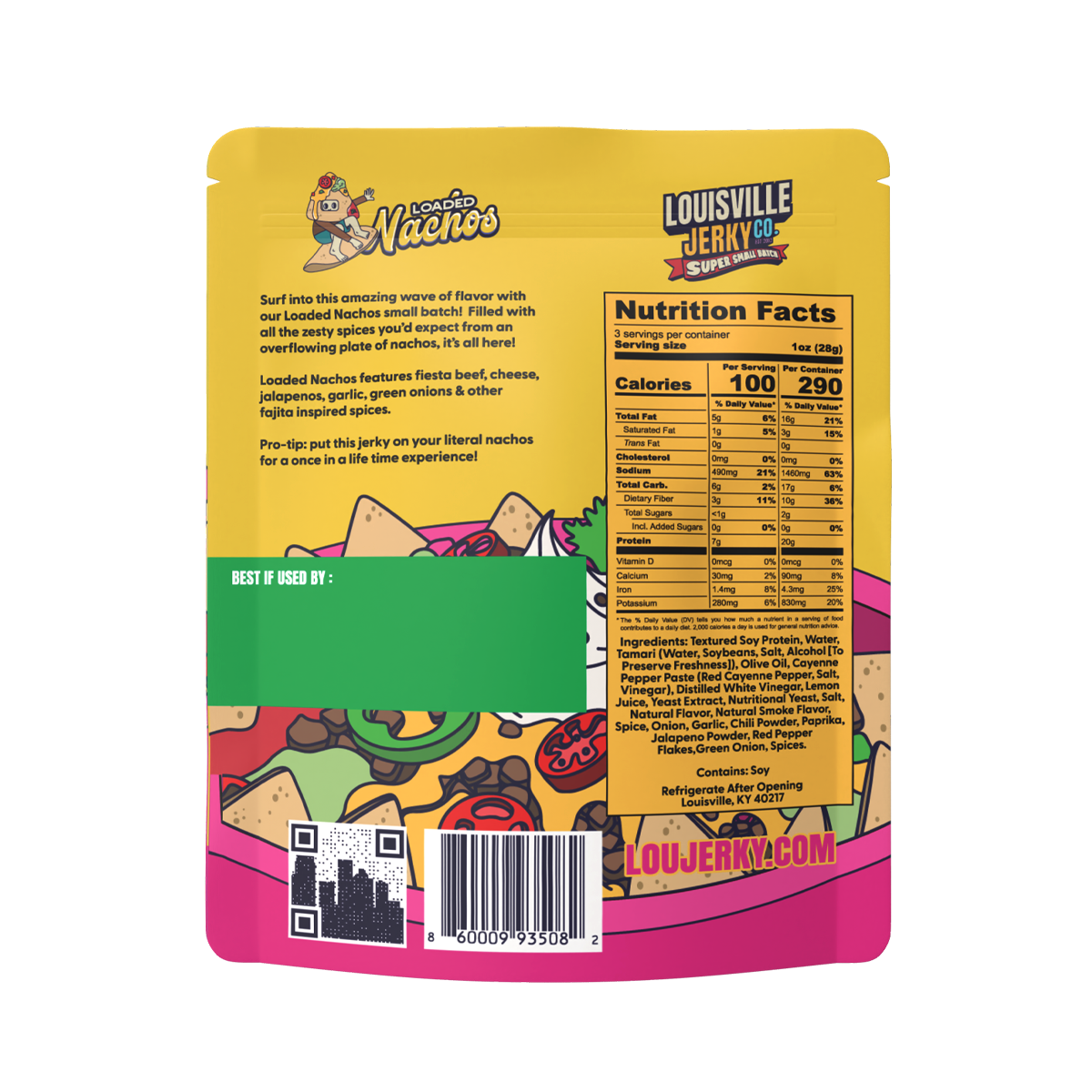 Small Batch Loaded Nachos Plant Based Jerky