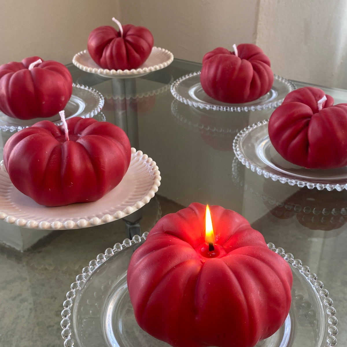 Jumbo Heirloom Tomato Candle, Red