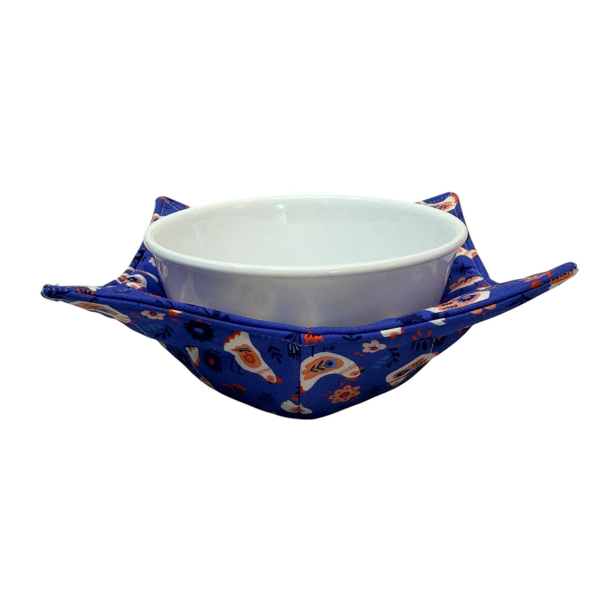 Folky Chicken Microwave Bowl Cozy