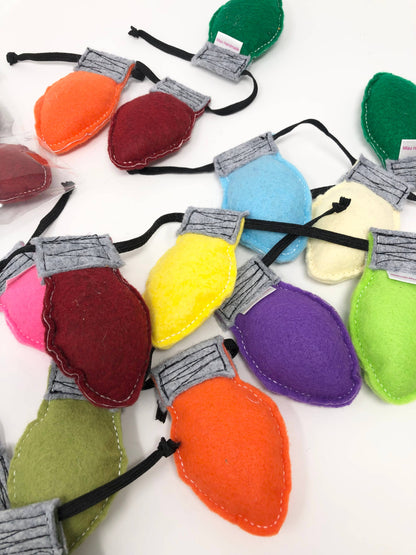 Catnip Christmas Lights 3 on a string & bulk