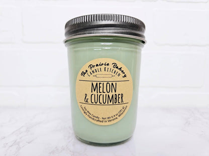 Melon & Cucumber Scented Soy Wax Candle