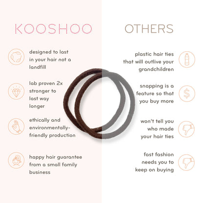 Plastic-free Hair Ties
