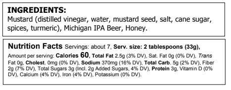 Spicy IPA Mustard