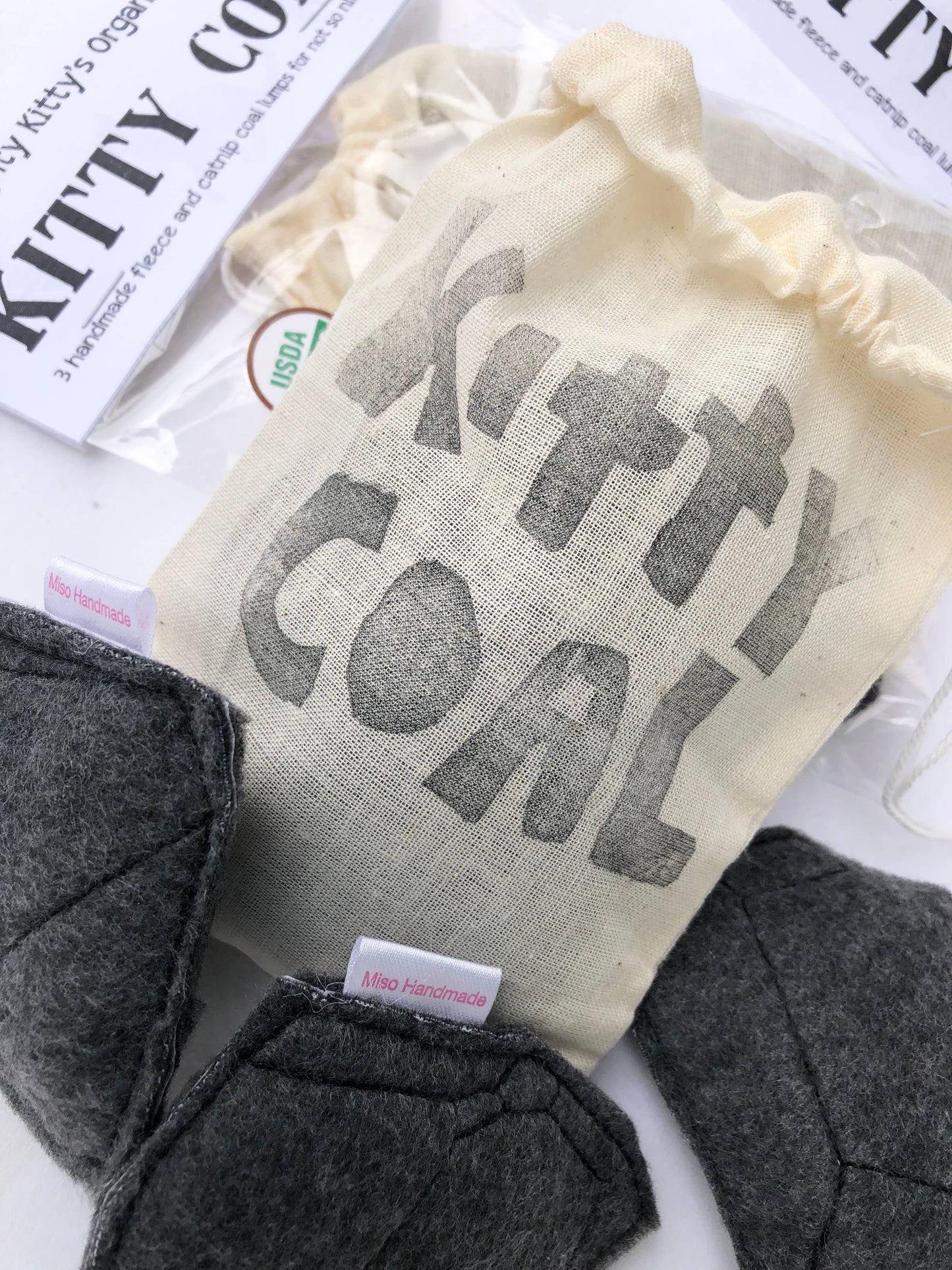 Catnip Kitty Coal in Muslin Bag