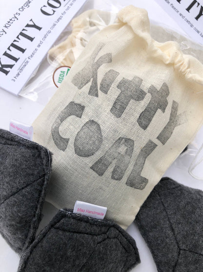 Catnip Kitty Coal in Muslin Bag