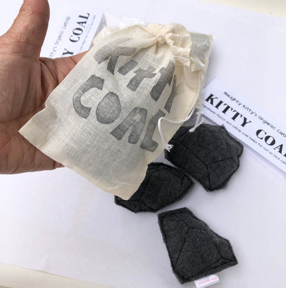 Catnip Kitty Coal in Muslin Bag