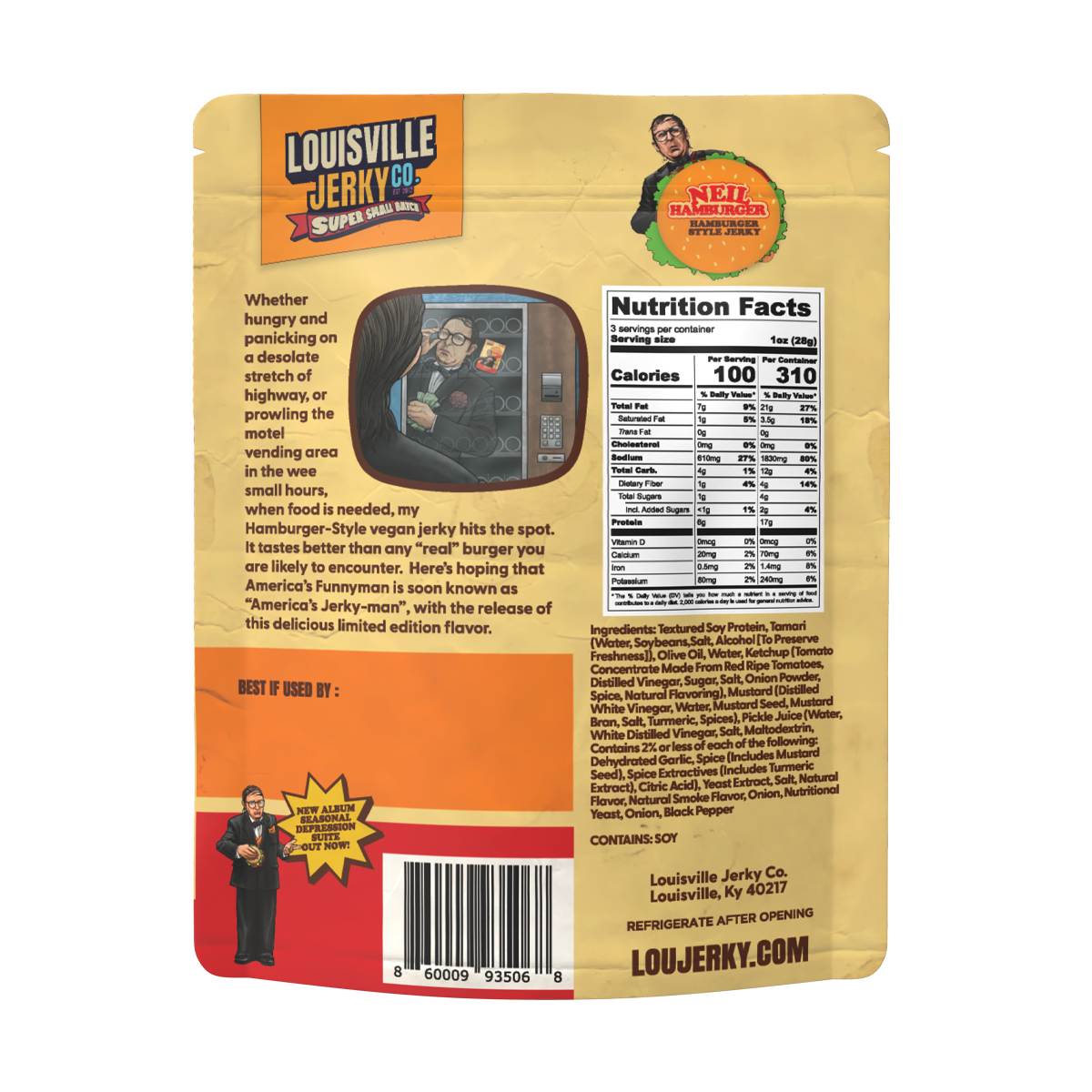 Small Batch Neil Hamburger Plant Based Jerky