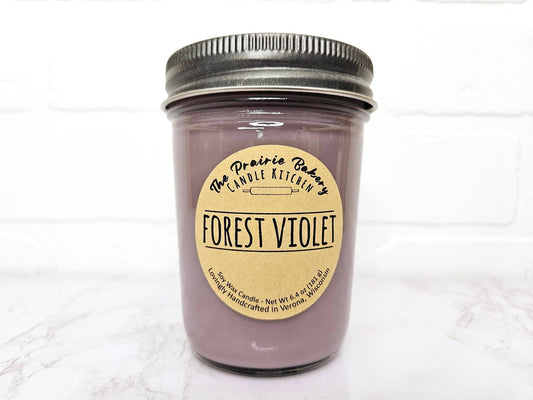 Forest Violet Scented Soy Wax Candle