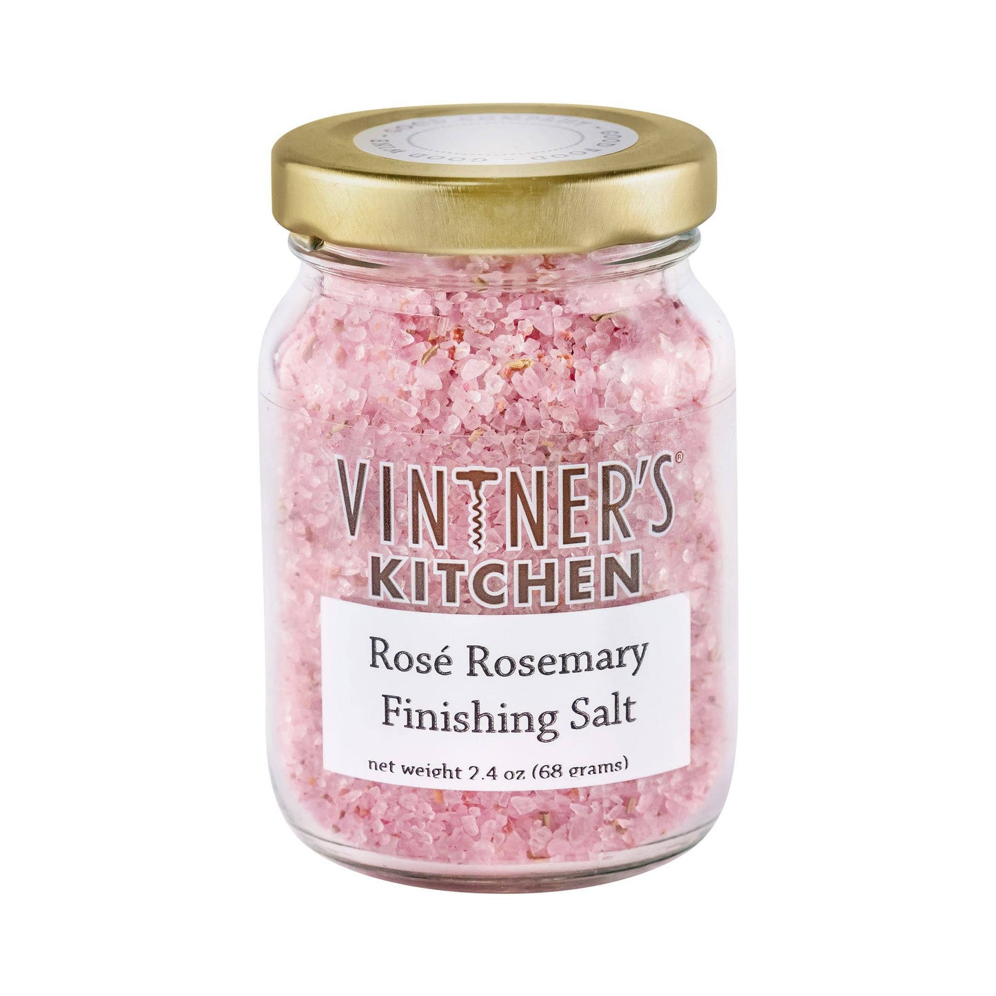 Rose Rosemary Finishing Salt Jar