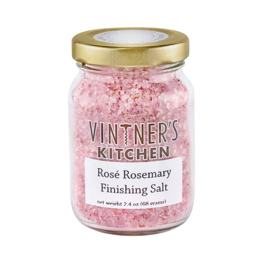 Rose Rosemary Finishing Salt Jar