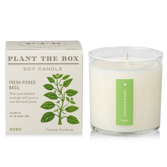 Plant the Box Candle, Fresh Picked Basil