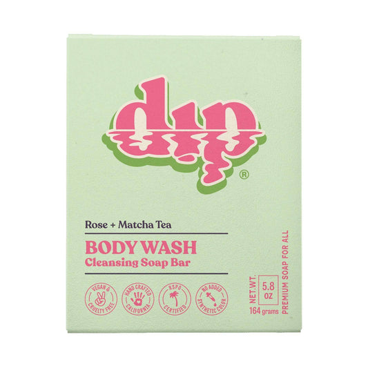 Body Wash Cleansing Soap Bar - Rose & Matcha Tea