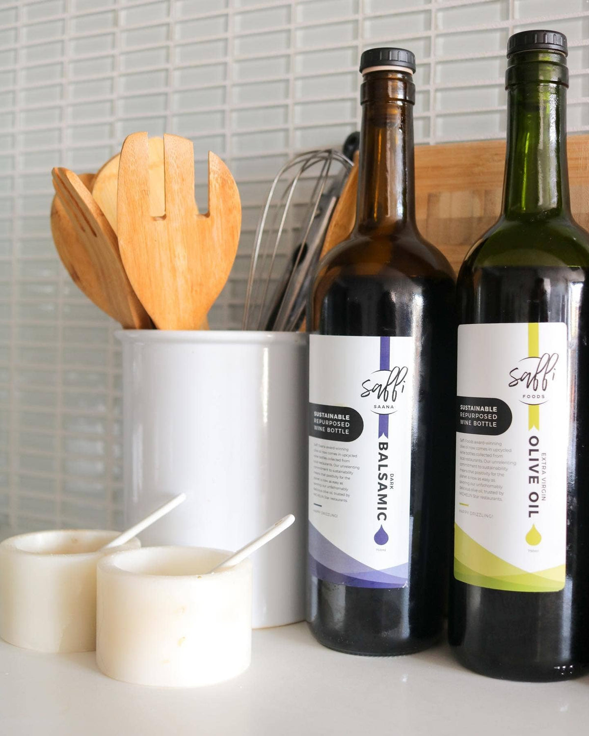 Saffi Saana Dark Balsamic Vinegar - 750ml wine bottle