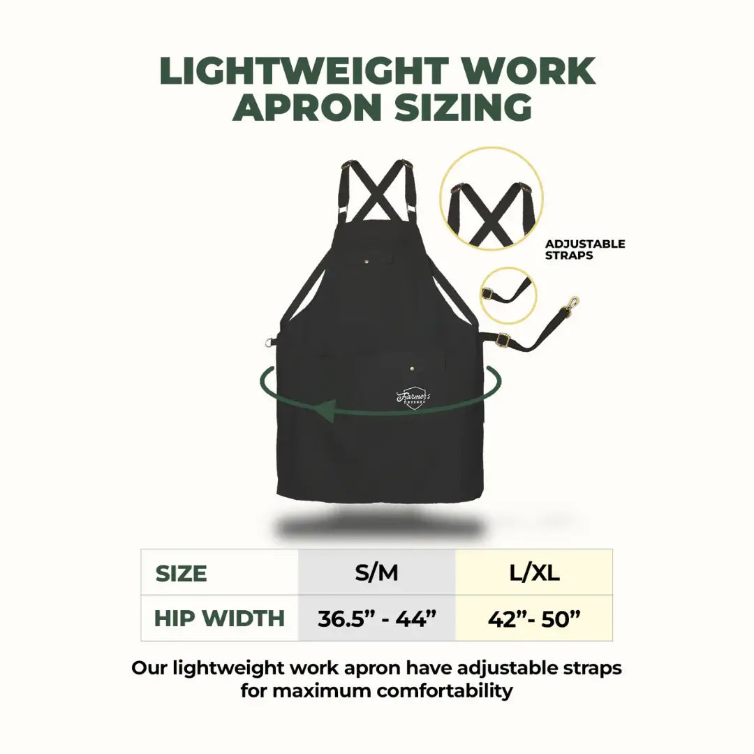 Green Lightweight Work Apron
