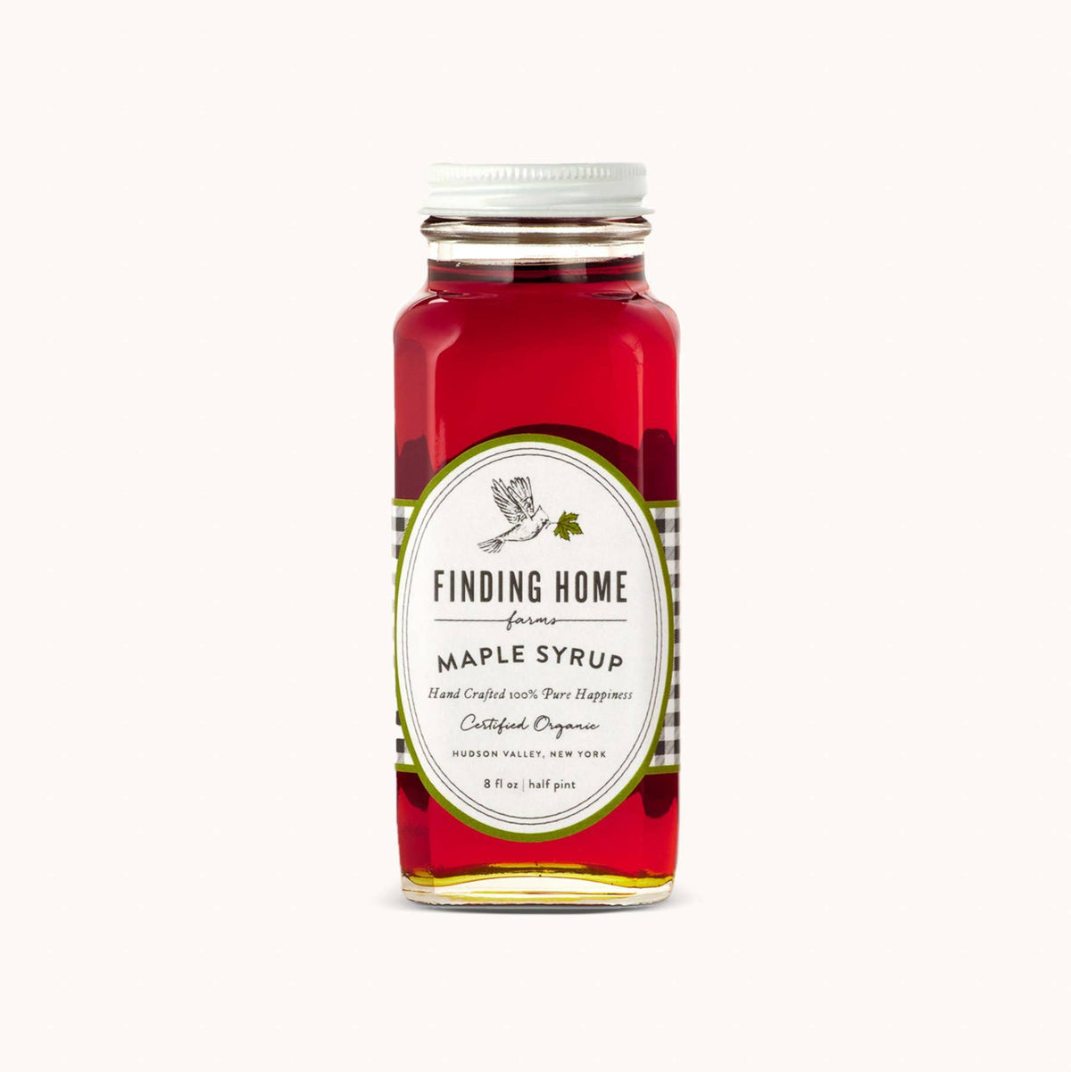 100% Certified Organic Maple Syrup - 8 oz Farmhouse Bottle